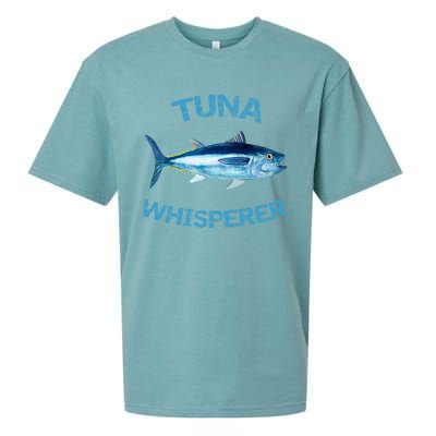 Tuna Whisperer Deep Sea Fishing Tuna Fish Bluefin Tuna Gift Sueded Cloud Jersey T-Shirt