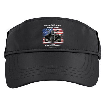 Three Wheels Do Both! USA Flags Trike Gift Adult Drive Performance Visor