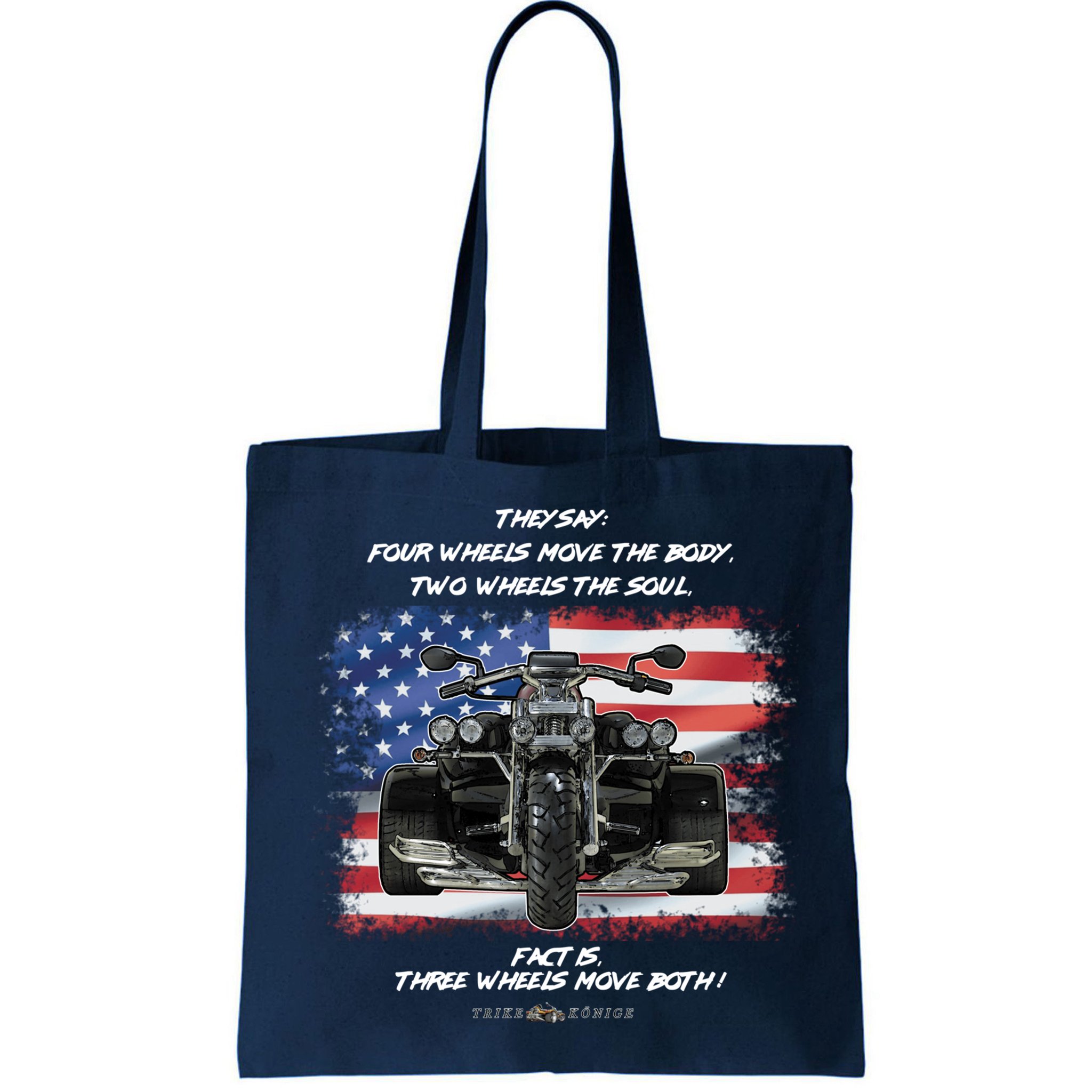 Three Wheels Do Both! USA Flags Trike Gift Bag