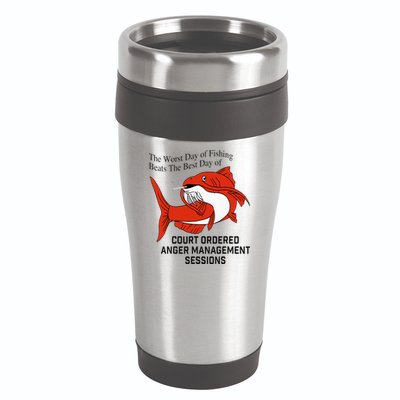 The Worst Day Of Fishing Beats The Best Day Of Court Ordered 16oz Travel Tumbler
