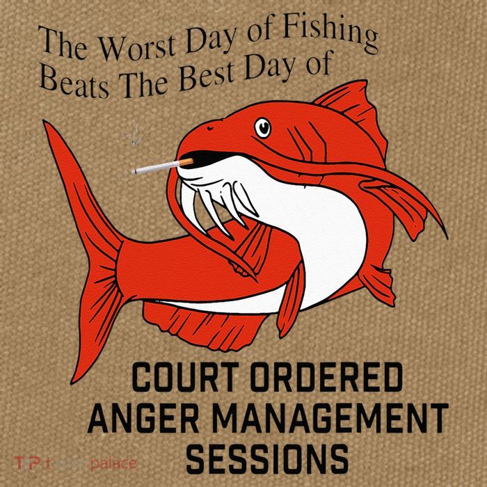 The Worst Day Of Fishing Beats The Best Day Of Court Ordered Cotton Canvas Backpack