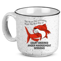 The Worst Day Of Fishing Beats The Best Day Of Court Ordered 15oz Campfire Ceramic Mug