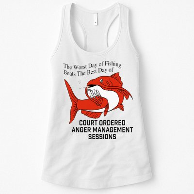The Worst Day Of Fishing Beats The Best Day Of Court Ordered Womens Tank Top