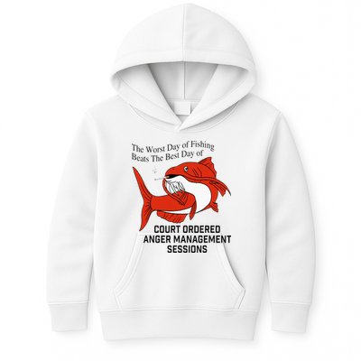 The Worst Day Of Fishing Beats The Best Day Of Court Ordered Kids Hoodie