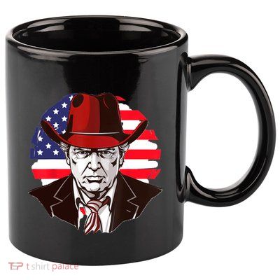 Trump Won Daddys Home Trump Cowboy Hat 11oz C Handle Ceramic Mug