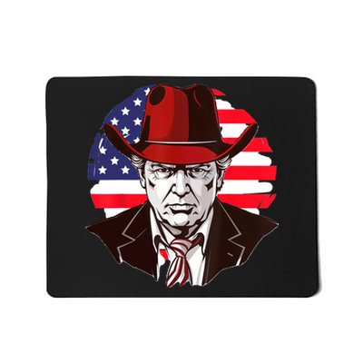 Trump Won Daddys Home Trump Cowboy Hat Mousepad