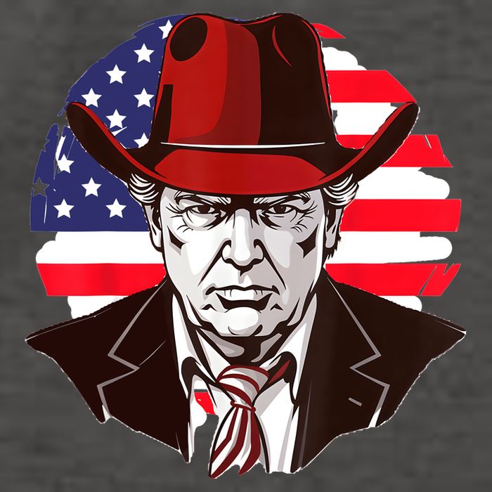 Trump Won Daddys Home Trump Cowboy Hat Vector Backpack