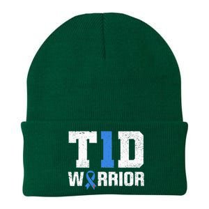 T1D Warrior Diabetes Warrior Diabetes Awareness Knit Cap Winter Beanie