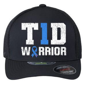 T1D Warrior Diabetes Warrior Diabetes Awareness Flexfit Unipanel Trucker Cap