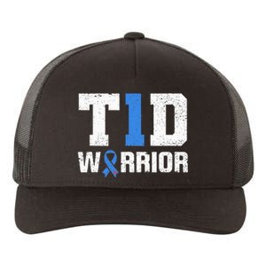 T1D Warrior Diabetes Warrior Diabetes Awareness Yupoong Adult 5-Panel Trucker Hat