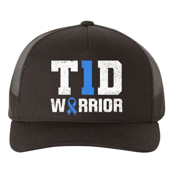 T1D Warrior Diabetes Warrior Diabetes Awareness Yupoong Adult 5-Panel Trucker Hat