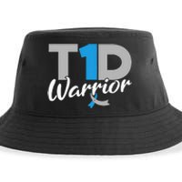 T1D Warrior Diabetes Awareness Type 1 Diabetic Sustainable Bucket Hat