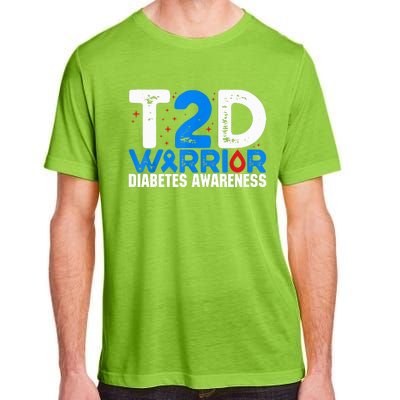 T2D Warrior Diabetes Awareness Type 2 Diabetes Awareness Adult ChromaSoft Performance T-Shirt