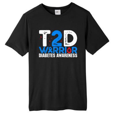 T2D Warrior Diabetes Awareness Type 2 Diabetes Awareness Tall Fusion ChromaSoft Performance T-Shirt