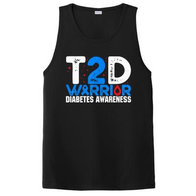 T2D Warrior Diabetes Awareness Type 2 Diabetes Awareness PosiCharge Competitor Tank