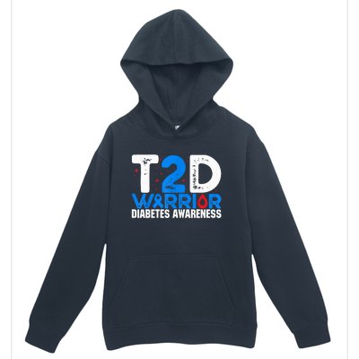 T2D Warrior Diabetes Awareness Type 2 Diabetes Awareness Urban Pullover Hoodie