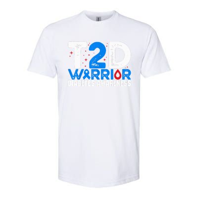 T2D Warrior Diabetes Awareness Type 2 Diabetes Awareness Softstyle CVC T-Shirt