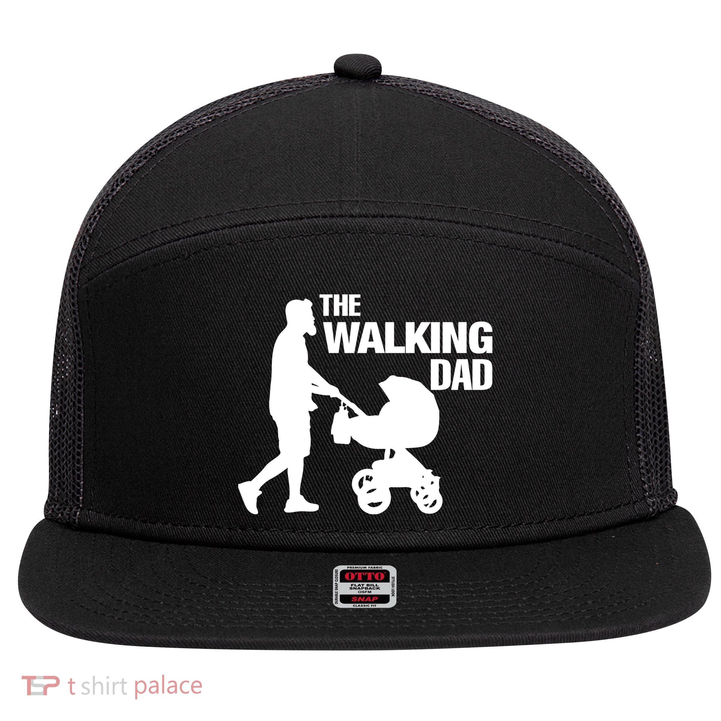 The Walking Dad Father Day 7 Panel Mesh Trucker Snapback Hat