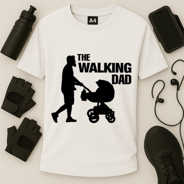 The Walking Dad Father Day Cooling Performance Crew T-Shirt