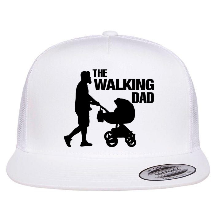 The Walking Dad Father Day Flat Bill Trucker Hat