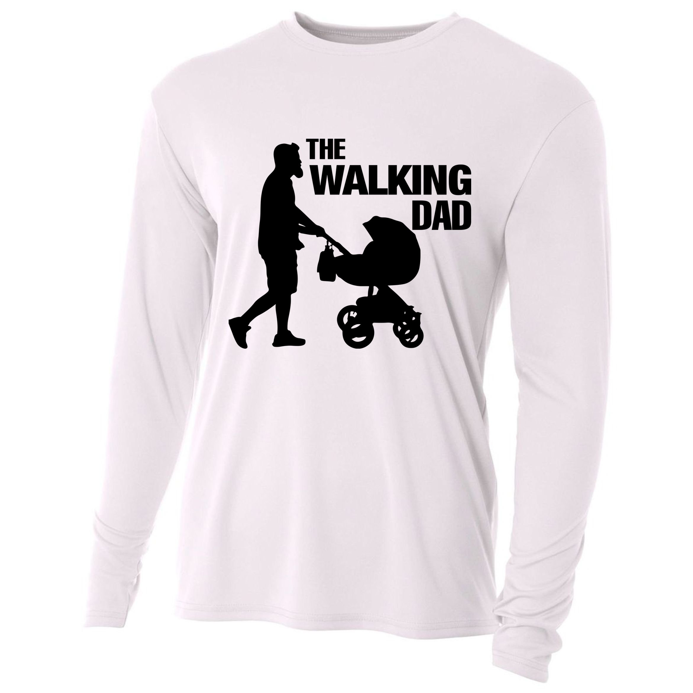 The Walking Dad Father Day Cooling Performance Long Sleeve Crew
