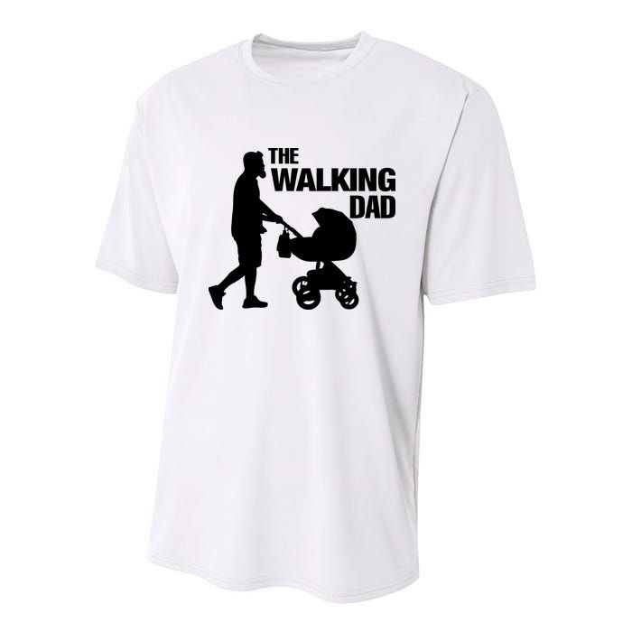 The Walking Dad Father Day Youth Performance Sprint T-Shirt