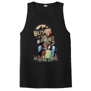 Trump With Dog Duck Waterfowl Hunting Camo President PosiCharge Competitor Tank