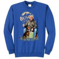 Trump With Dog Duck Waterfowl Hunting Camo President Tall Sweatshirt