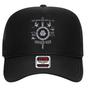 That Which Does Not Me Viking High Crown Mesh Back Trucker Hat