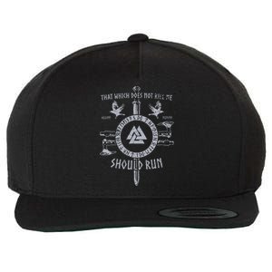 That Which Does Not Me Viking Wool Snapback Cap