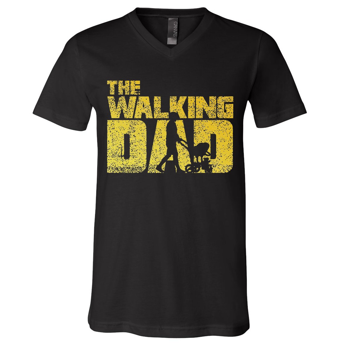 The Walking Dad Father Fathers Day Gift V-Neck T-Shirt