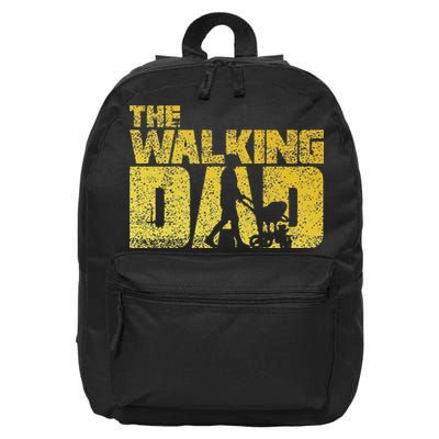 The Walking Dad Father Fathers Day Gift 16 in Basic Backpack