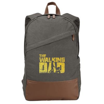 The Walking Dad Father Fathers Day Gift Cotton Canvas Backpack