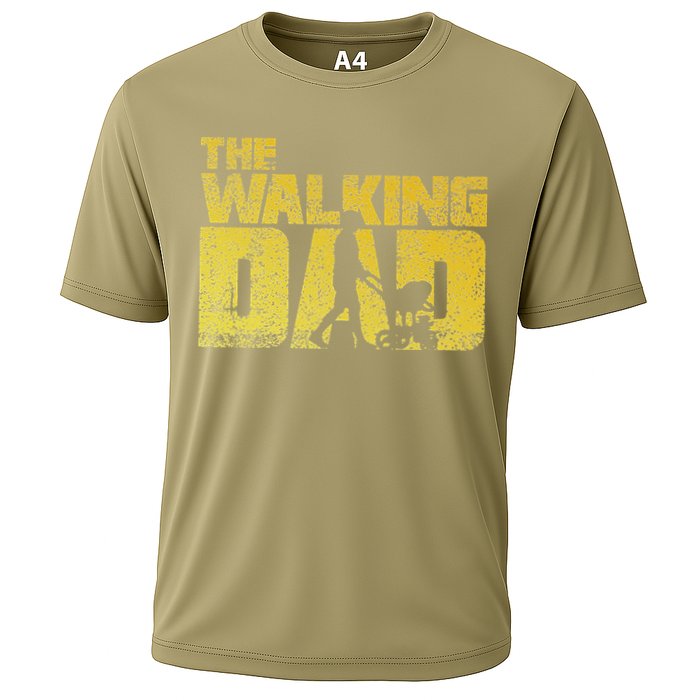 The Walking Dad Father Fathers Day Gift Cooling Performance Crew T-Shirt