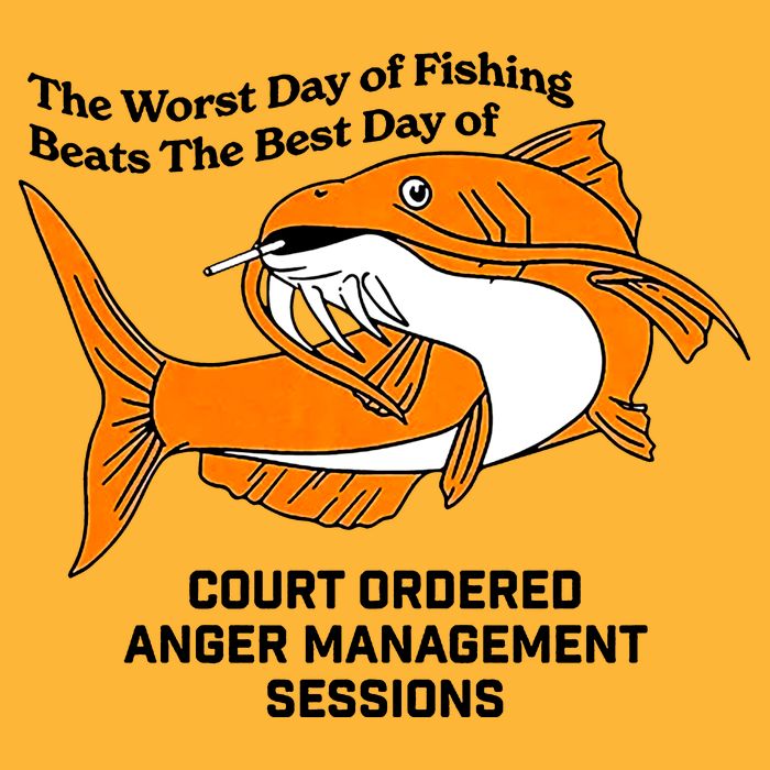 The Worst Day Of Fishing Beats The Best Day Of Court Ordered Anger Management Sustainable Knit Beanie