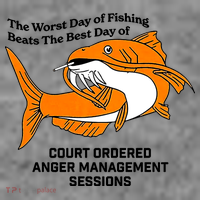 The Worst Day Of Fishing Beats The Best Day Of Court Ordered Anger Management 7-Panel Snapback Hat