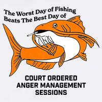 The Worst Day Of Fishing Beats The Best Day Of Court Ordered Anger Management Sustainable Bucket Hat