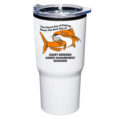 The Worst Day Of Fishing Beats The Best Day Of Court Ordered Anger Management Tumbler