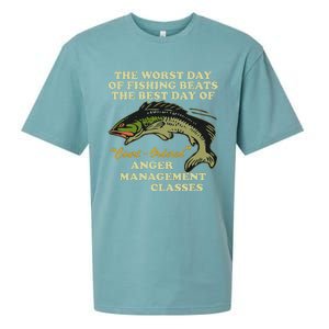 The Worst Day Of Fishing Beats The Best Day Of Court Ordered Sueded Cloud Jersey T-Shirt