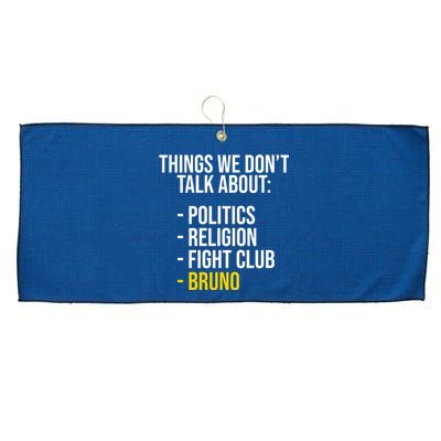 Things We Don't Talk About Bruno Funny Large Microfiber Waffle Golf Towel