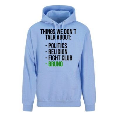 Things We Don't Talk About Bruno Funny Unisex Surf Hoodie