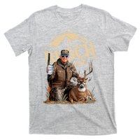 Trump With Dog Duck Waterfowl Hunting Camo President T-Shirt