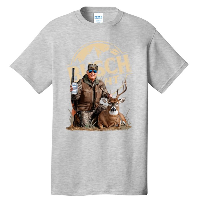 Trump With Dog Duck Waterfowl Hunting Camo President Tall T-Shirt