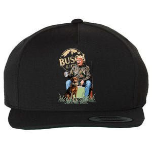 Trump With Dog Duck Waterfowl Hunting Wool Snapback Cap