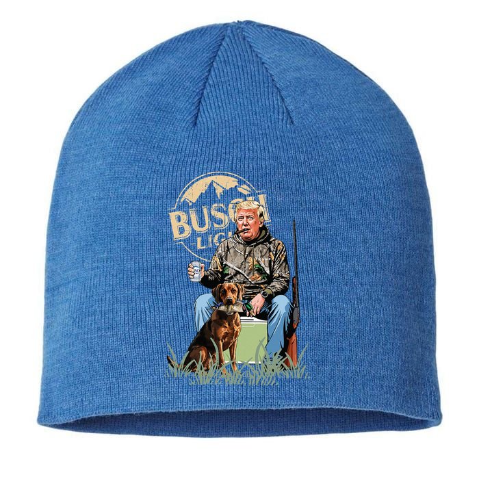 Trump With Dog Duck Waterfowl Hunting Sustainable Beanie