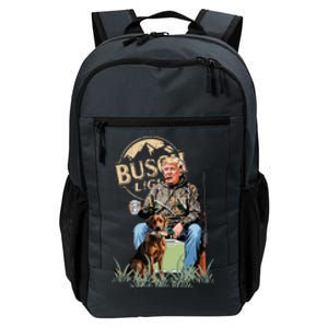 Trump With Dog Duck Waterfowl Hunting Daily Commute Backpack