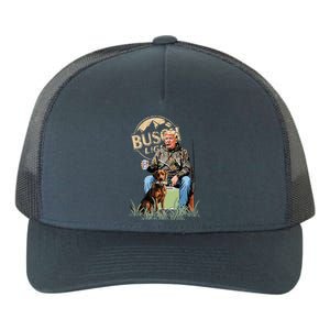 Trump With Dog Duck Waterfowl Hunting Yupoong Adult 5-Panel Trucker Hat