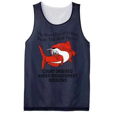 The Worst Day Of Fishing Beats The Best Day Of Court Ordered Gift Mesh Reversible Basketball Jersey Tank