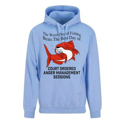 The Worst Day Of Fishing Beats The Best Day Of Court Ordered Gift Unisex Surf Hoodie