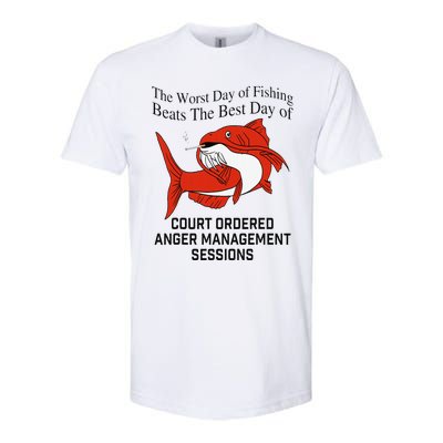 The Worst Day Of Fishing Beats The Best Day Of Court Ordered Gift Softstyle CVC T-Shirt